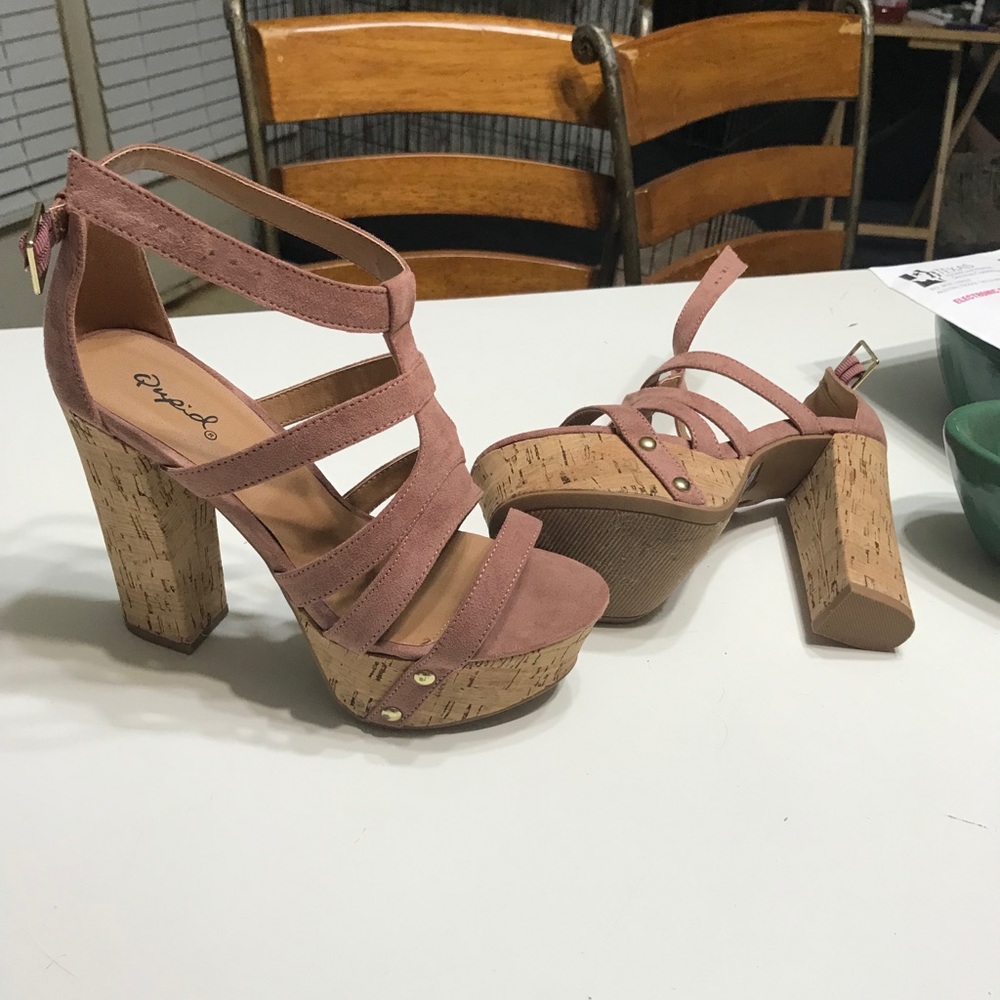 Nude high heels